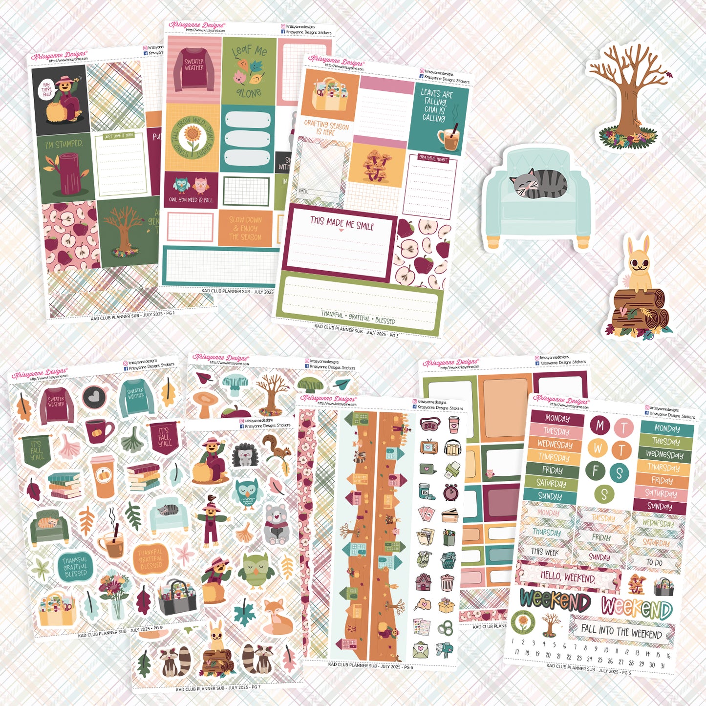 July '25 KAD Club Planner Sub