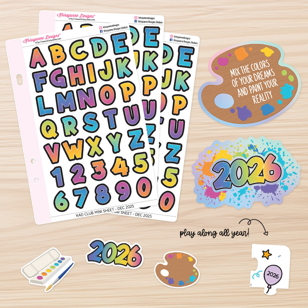 December '25 KAD Club Sticker Sub