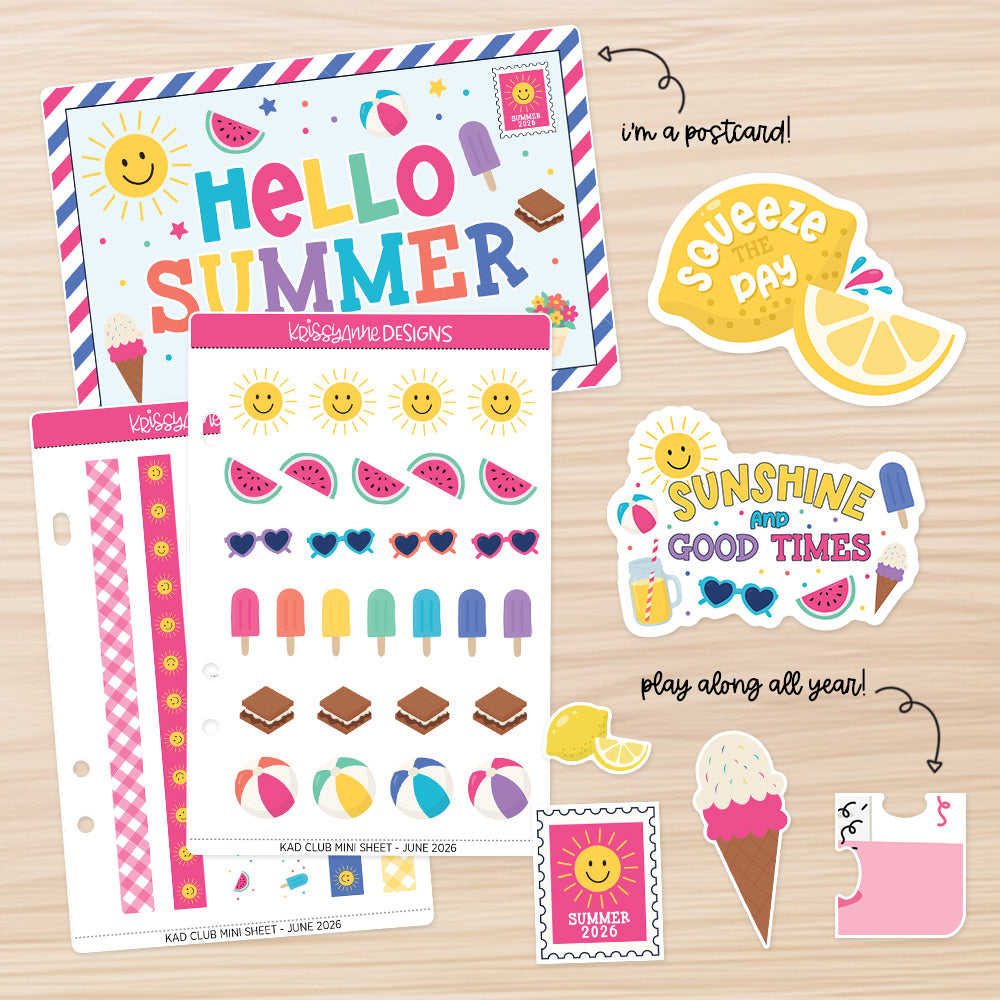 June '26 KAD Club Sticker Sub