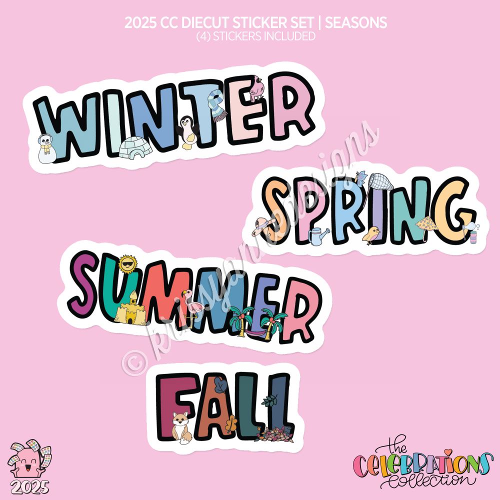 CC Diecut Sticker Set | 2025 Four Seasons