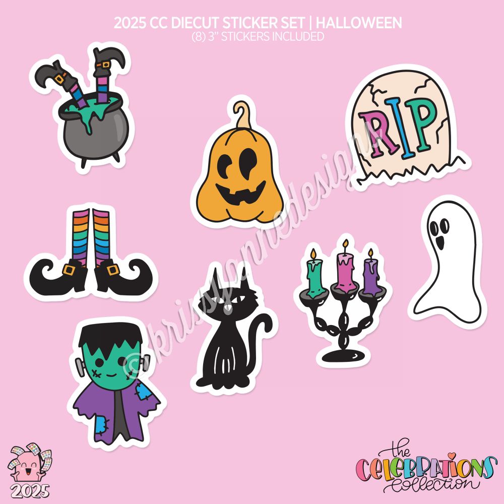 CC Diecut Sticker Set | 2025 Halloween Deco (October Coordinates)