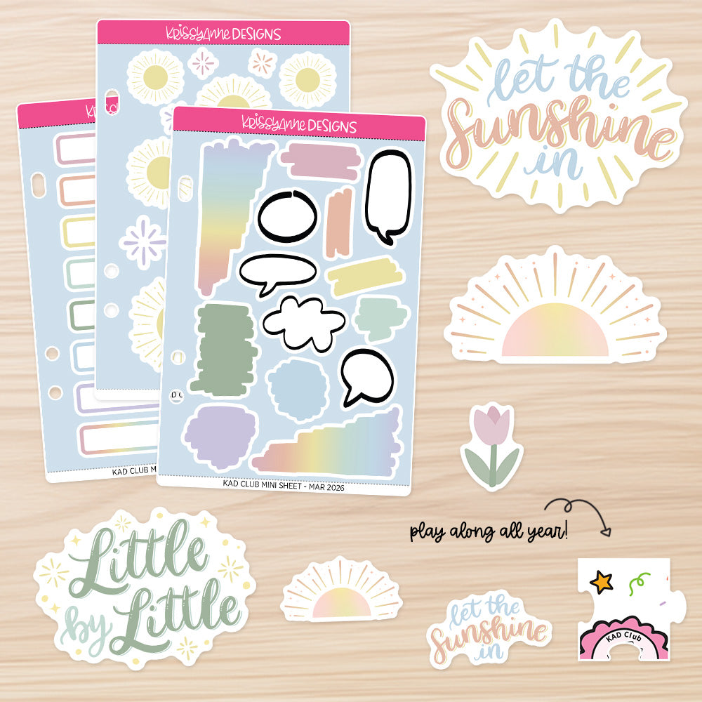 March '26 KAD Club Sticker Sub
