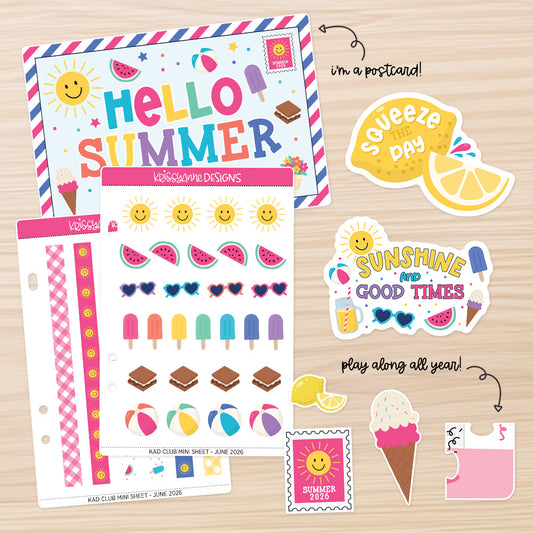 June '26 KAD Club Sticker Sub