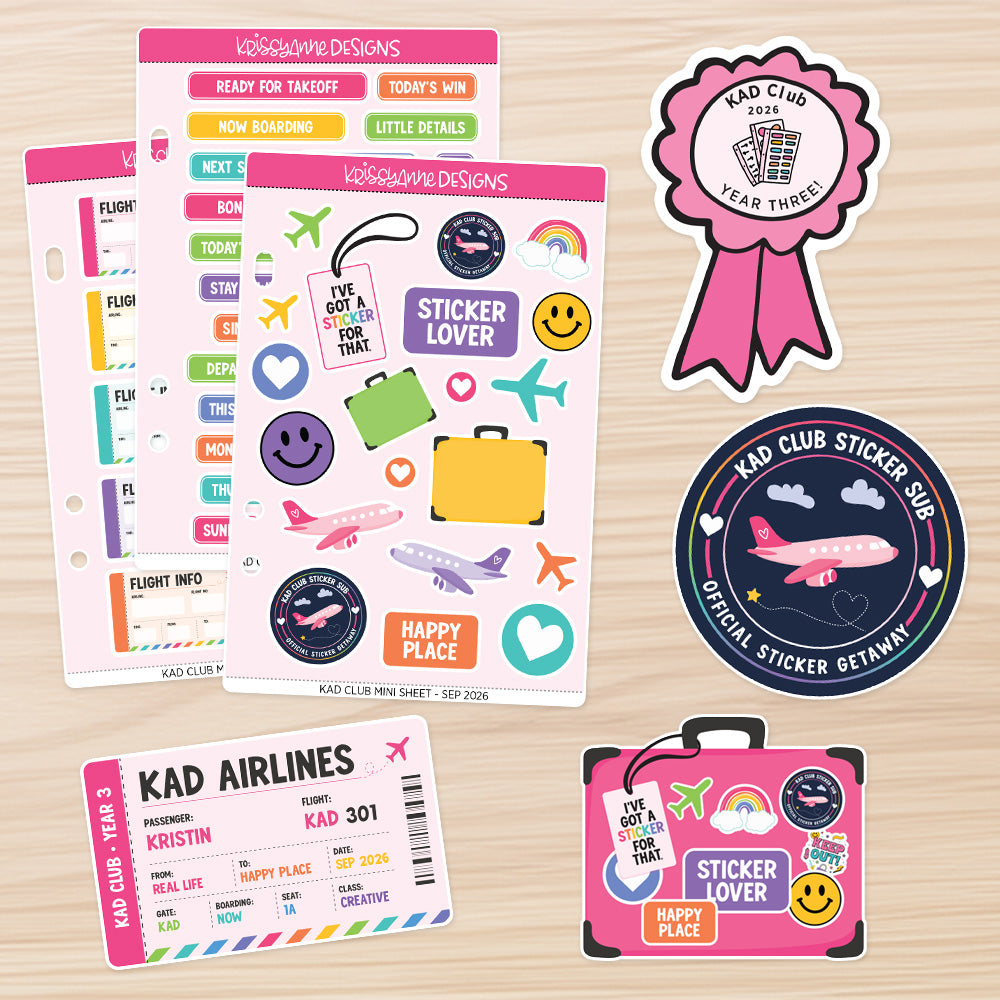 September '26 KAD Club Sticker Sub