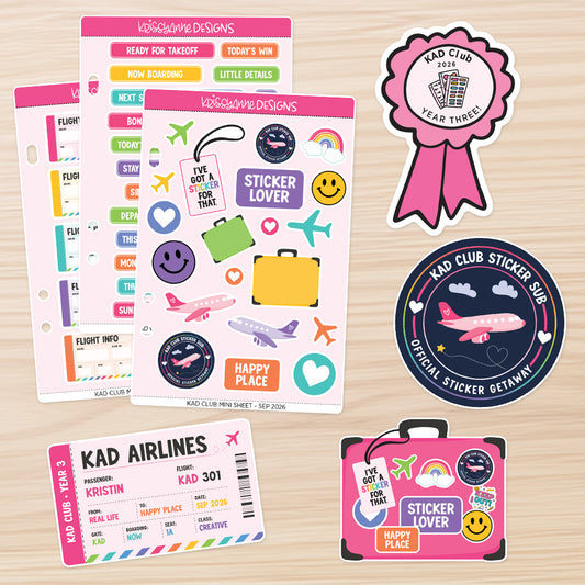 September '26 KAD Club Sticker Sub