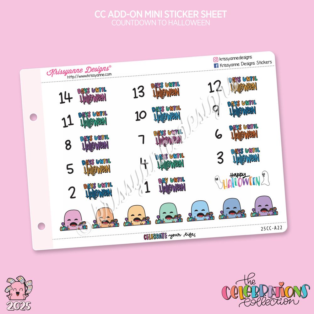 CC Mini Add-On | Countdown to Halloween (October Coordinates)